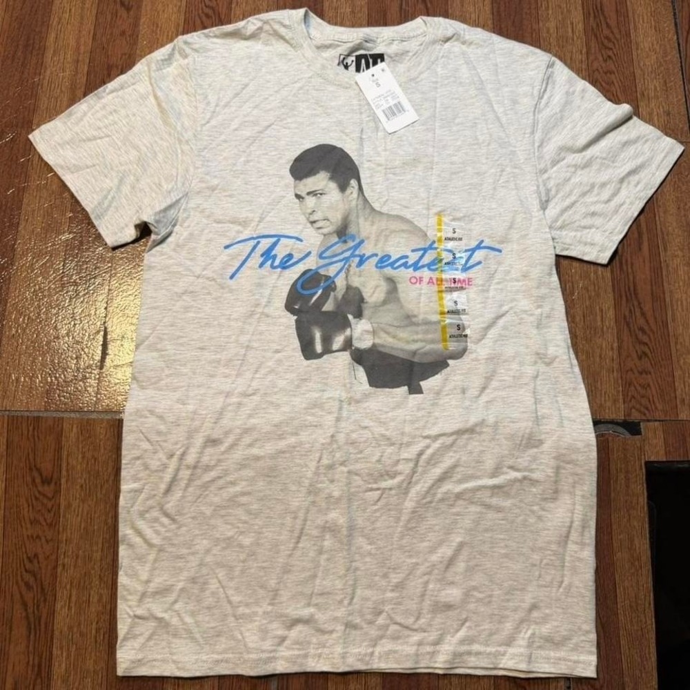Muhammad Ali Greatest Boxing Cotton Crew Shirt Small Brand New‎